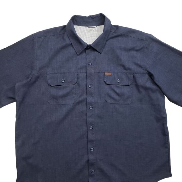 Orvis Tech Shirt Mens XXL Blue Short Sleeve Performance - Picture 3 of 10